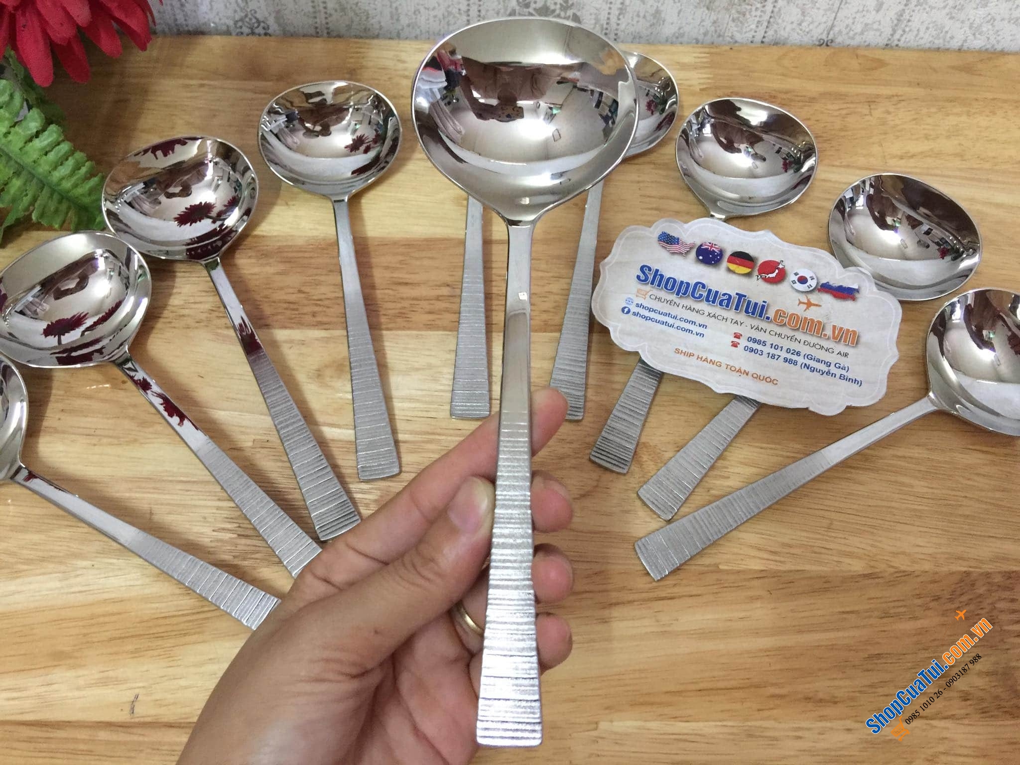 THÌA MÚC SỐT - NƯỚC CHẤM ZWILLING. - CÁN VÂN