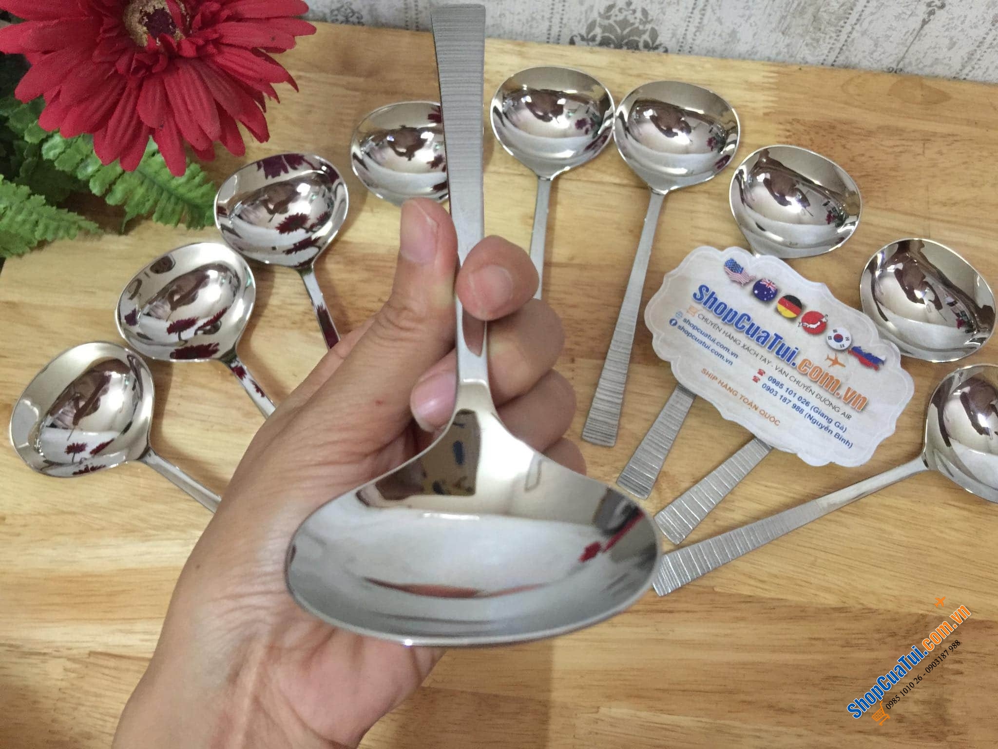 THÌA MÚC SỐT - NƯỚC CHẤM ZWILLING. - CÁN VÂN