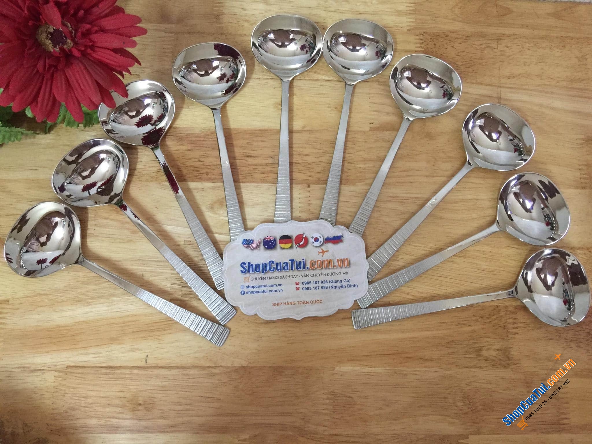 THÌA MÚC SỐT - NƯỚC CHẤM ZWILLING. - CÁN VÂN
