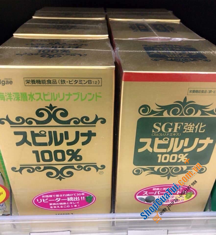 TẢO XOẮN SPIRULINA_HÀNG NỘI ĐỊA NHẬT BẢN