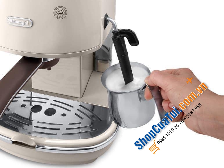 MÁY PHA CAFE Delonghi Espresso Siebträgermaschine ECOV 311 - phiên bản cao cấp của ECOV 310, phong cách retro cổ điển thanh lịch.