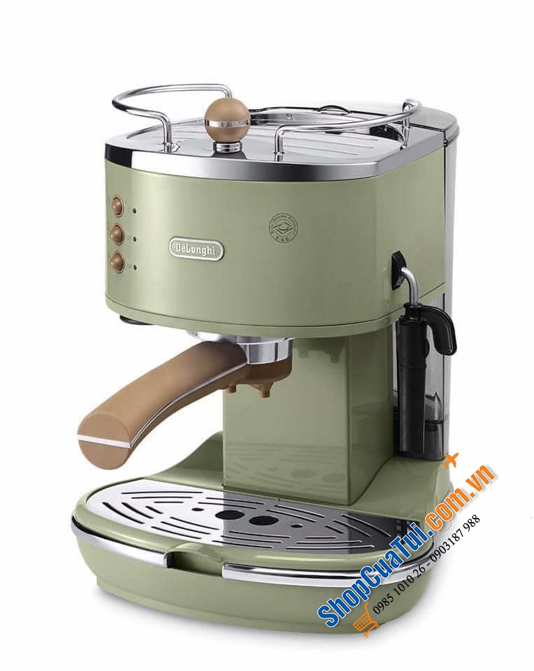 MÁY PHA CAFE Delonghi Espresso Siebträgermaschine ECOV 311 - phiên bản cao cấp của ECOV 310, phong cách retro cổ điển thanh lịch.