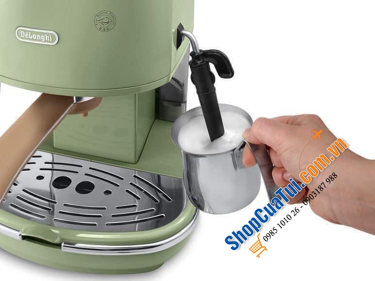 MÁY PHA CAFE Delonghi Espresso Siebträgermaschine ECOV 311 - phiên bản cao cấp của ECOV 310, phong cách retro cổ điển thanh lịch.