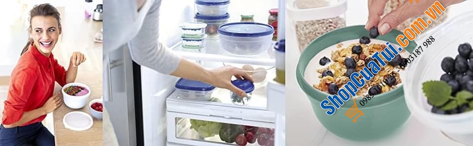 Set đựng thực phẩm Emsa Super line 3 món - MADE IN GERMANY