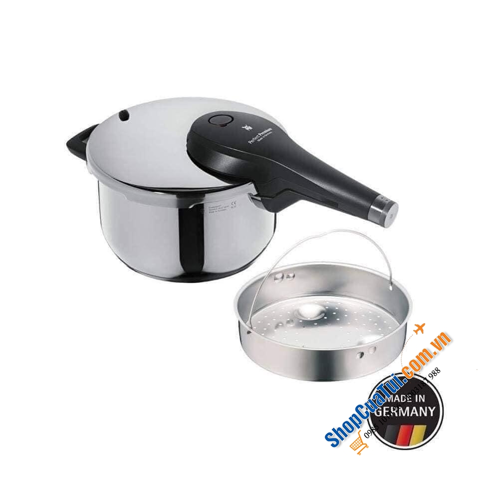 Nồi áp suất WMF Perfect Premium 4,5 lít - Made in Germany. Hàng xịn sò cực kỳ bóng đẹp và chắc chắn
