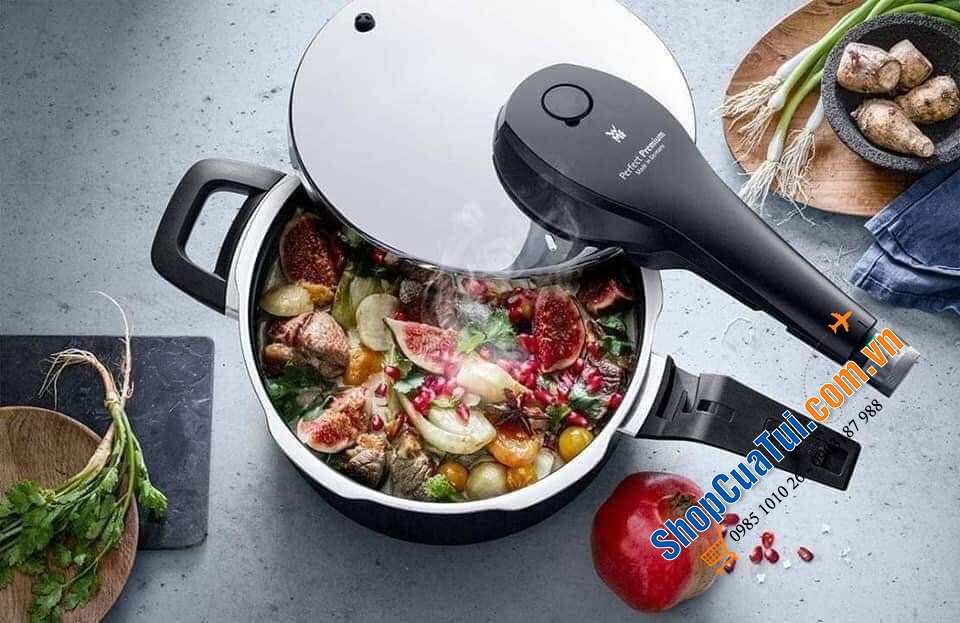 Nồi áp suất WMF Perfect Premium 4,5 lít - Made in Germany. Hàng xịn sò cực kỳ bóng đẹp và chắc chắn