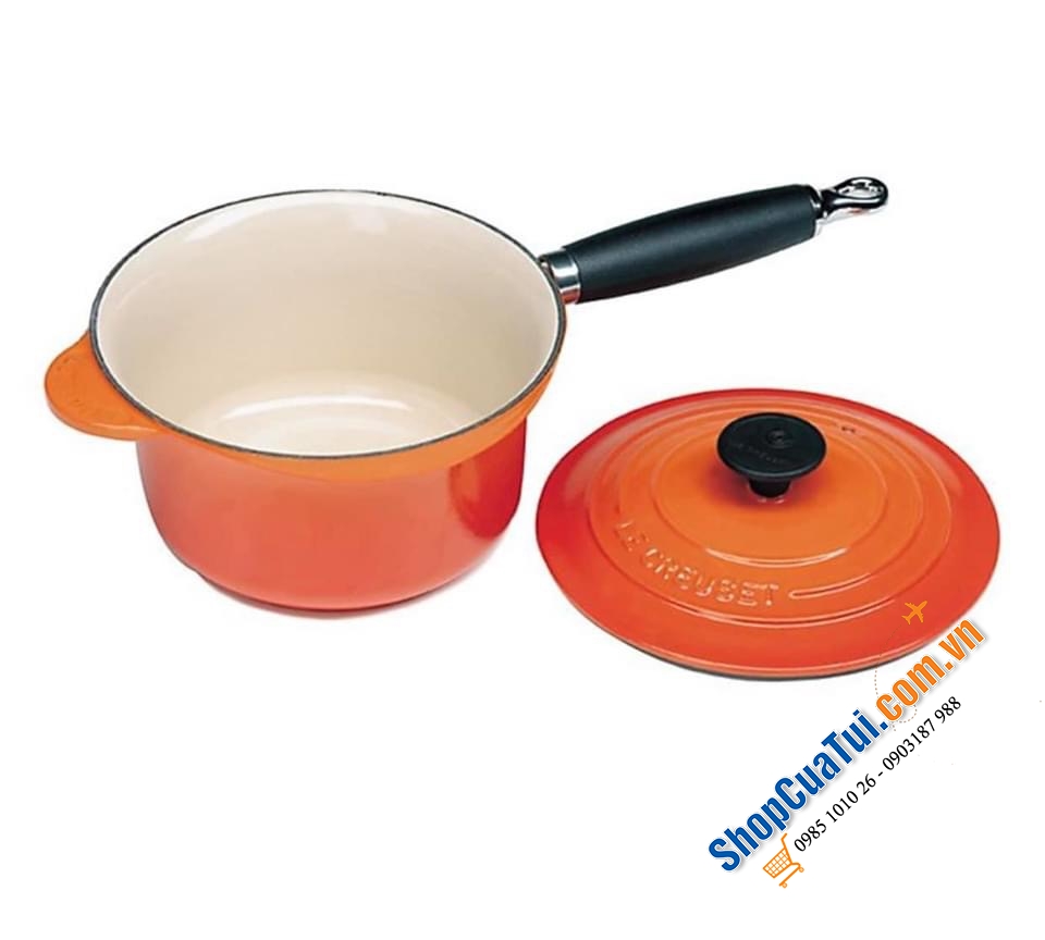 QUÁNH LE CREUSET 18 CM MÀU CAM