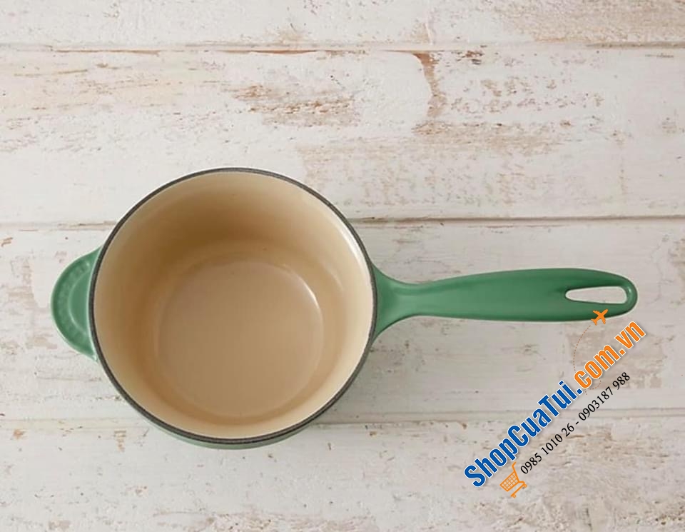 QUÁNH LE CREUSET 16 CM MÀU XANH LÁ
