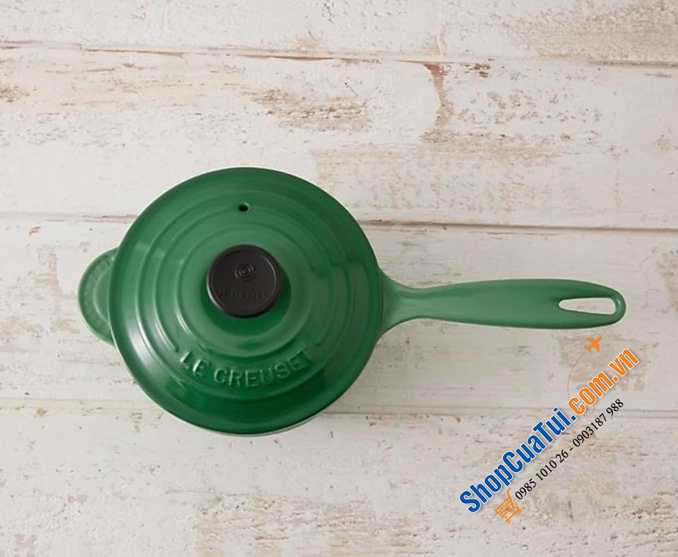 QUÁNH LE CREUSET 16 CM MÀU XANH LÁ