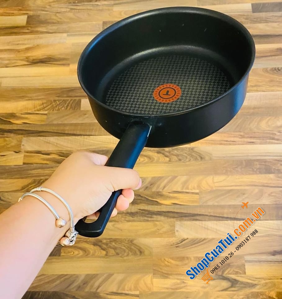CHẢO NỒI TEFAL CÓ VUNG  SoRecycled 24 cm - MADE IN FRANCE.