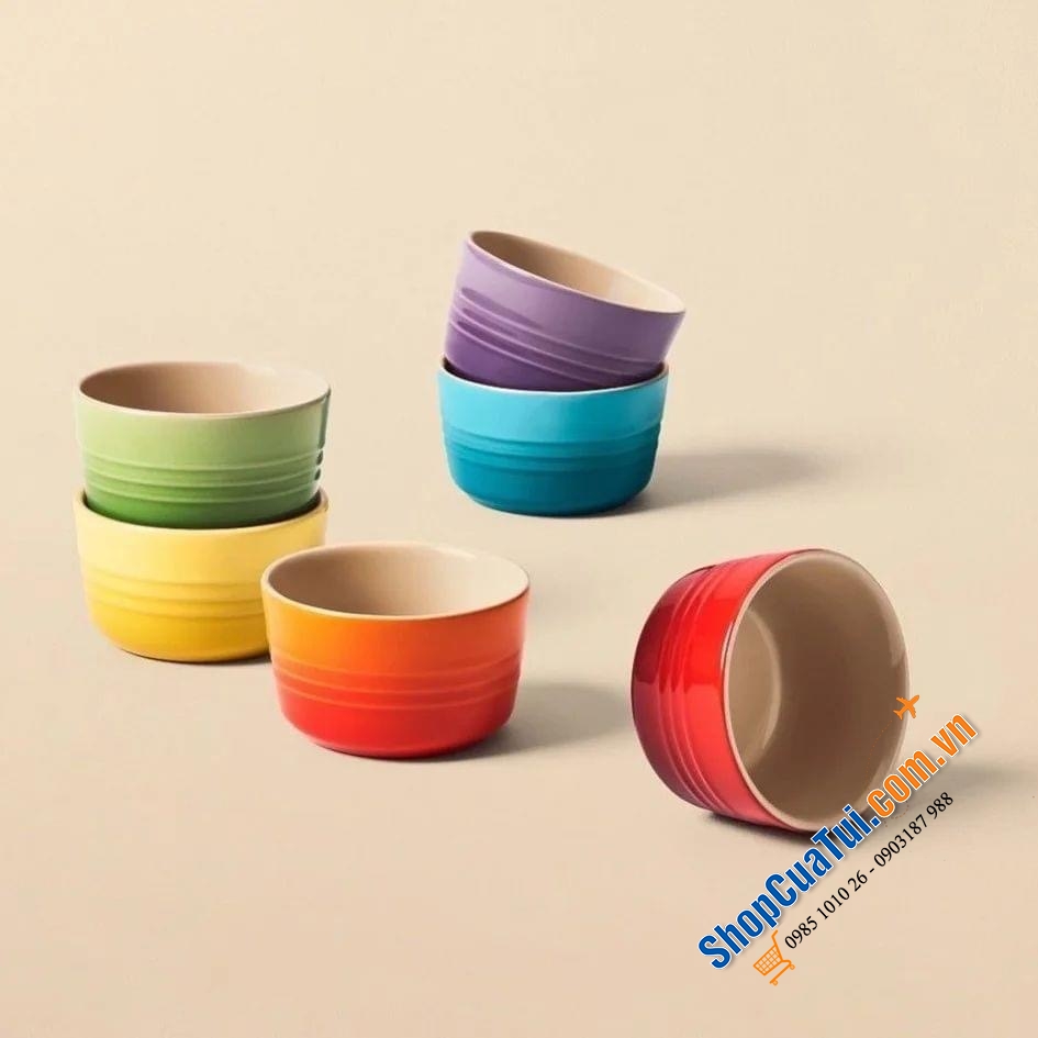 Set 6 Hũ Le creuset sắc màu cầu vồng 100ml