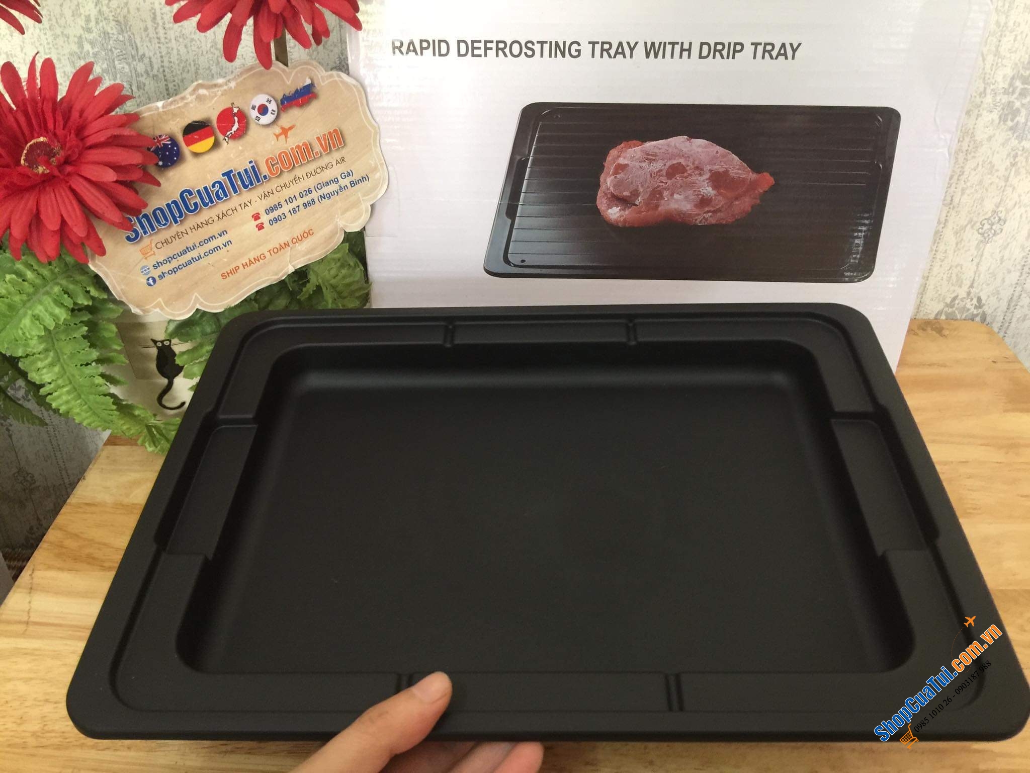 THỚT RÃ ĐÔNG GEMITTO KÈM KHAY HỨNG NƯỚC