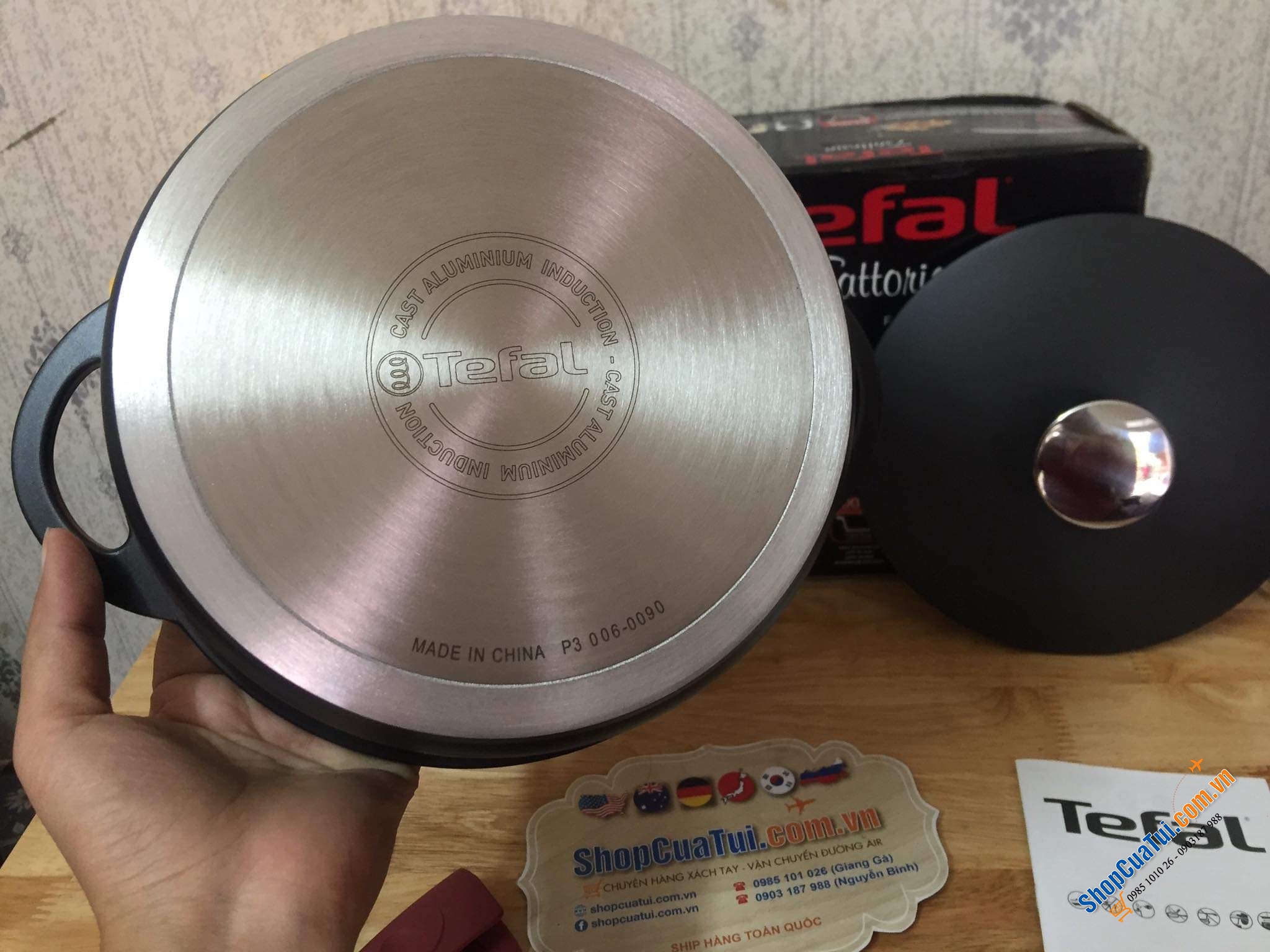 NỒI CHẢO TEFAL CHỐNG DÍNH 20 CM TRATTORIA SIÊU NHẸ.