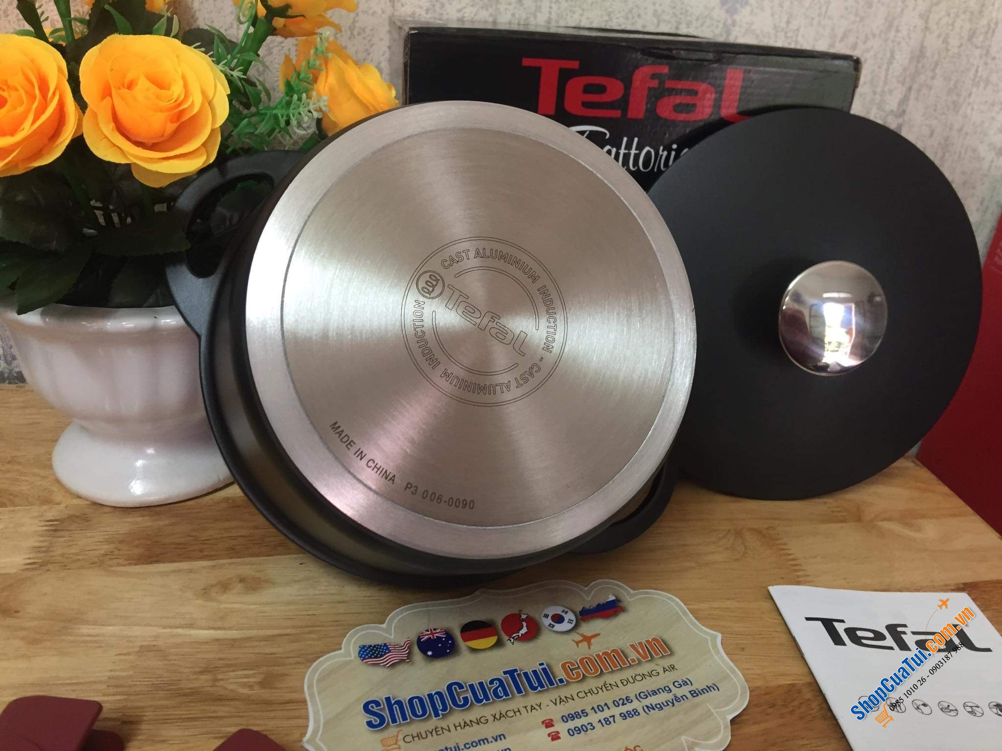 NỒI CHẢO TEFAL CHỐNG DÍNH 20 CM TRATTORIA SIÊU NHẸ.