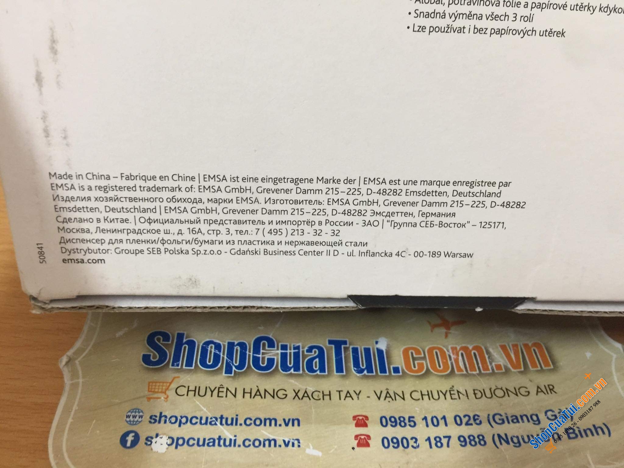 GIÁ TREO, LỐC ĐỰNG GIẤY EMSA CONTURA 3 IN 1.