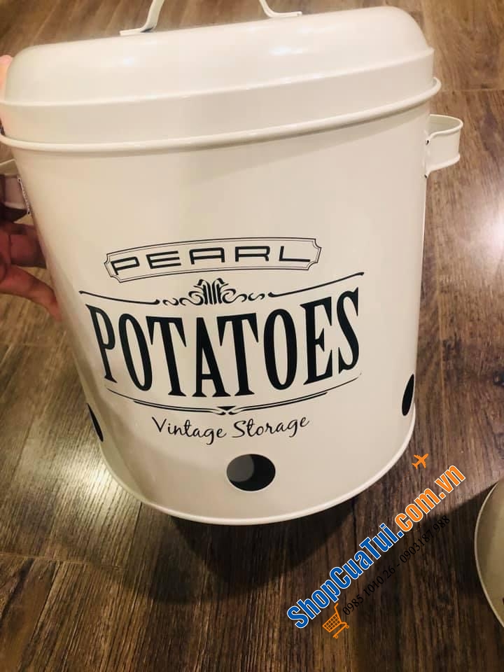 SET 3 HŨ LƯU TRỮ KHOAI TÂY, CÀ RỐT, HÀNH KHÔ PEARL.