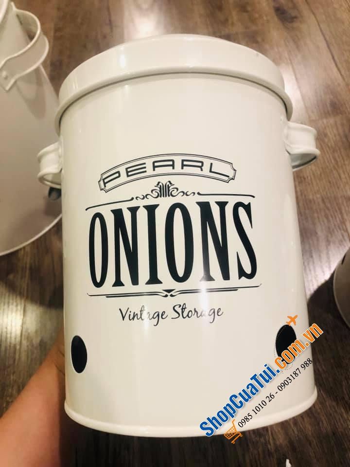 SET 3 HŨ LƯU TRỮ KHOAI TÂY, CÀ RỐT, HÀNH KHÔ PEARL.