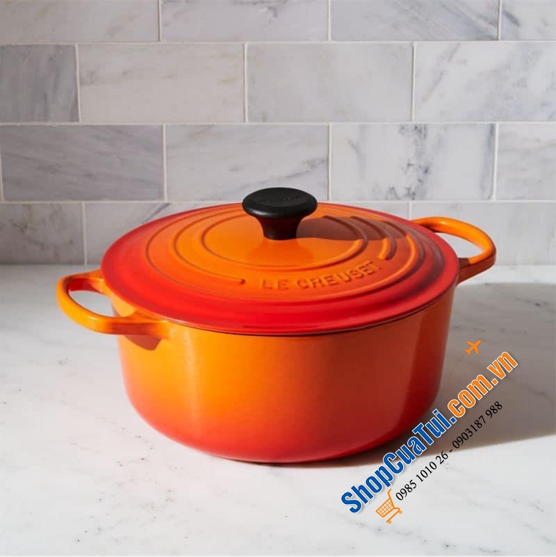 NỒI LE CREUSET CAM 28 cm - SZ TO BỰ LUỘC GÀ.