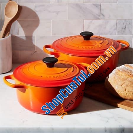 NỒI LE CREUSET CAM 28 cm - SZ TO BỰ LUỘC GÀ.