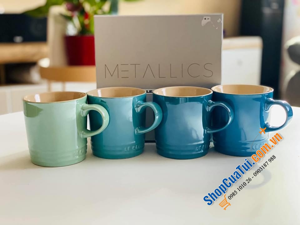 SET 4 CỐC LE CREUSET KÈM HỘP 350ml.