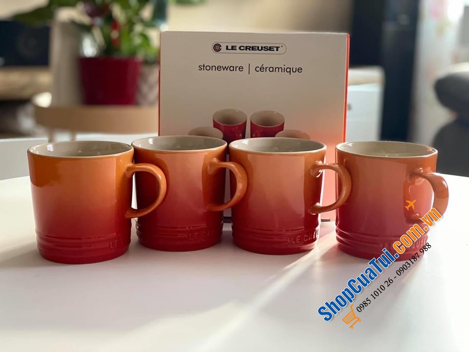 SET 4 CỐC LE CREUSET KÈM HỘP 350ml.