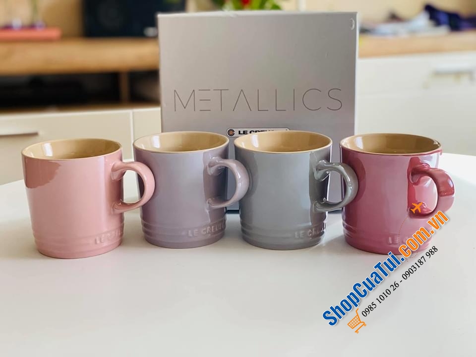 SET 4 CỐC LE CREUSET KÈM HỘP 350ml.