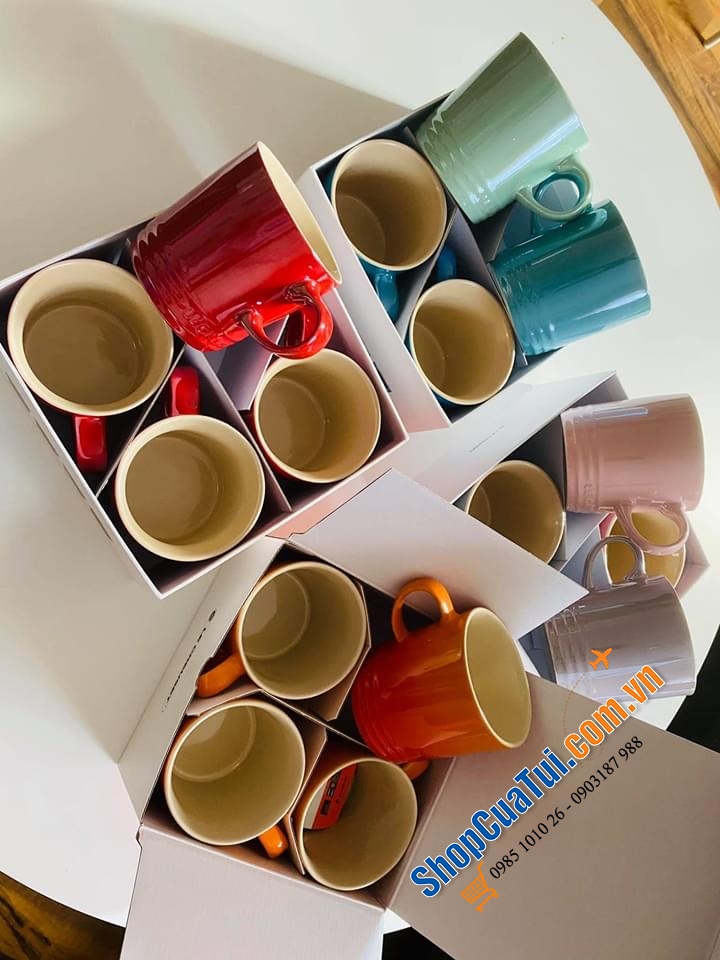 SET 4 CỐC LE CREUSET KÈM HỘP 350ml.
