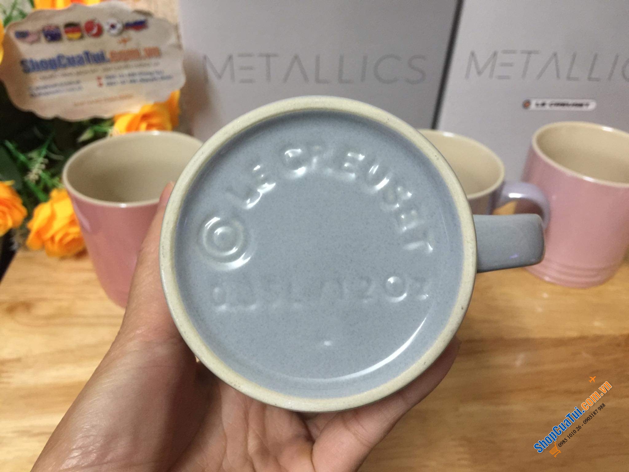 SET 4 CỐC LE CREUSET KÈM HỘP 350ml.