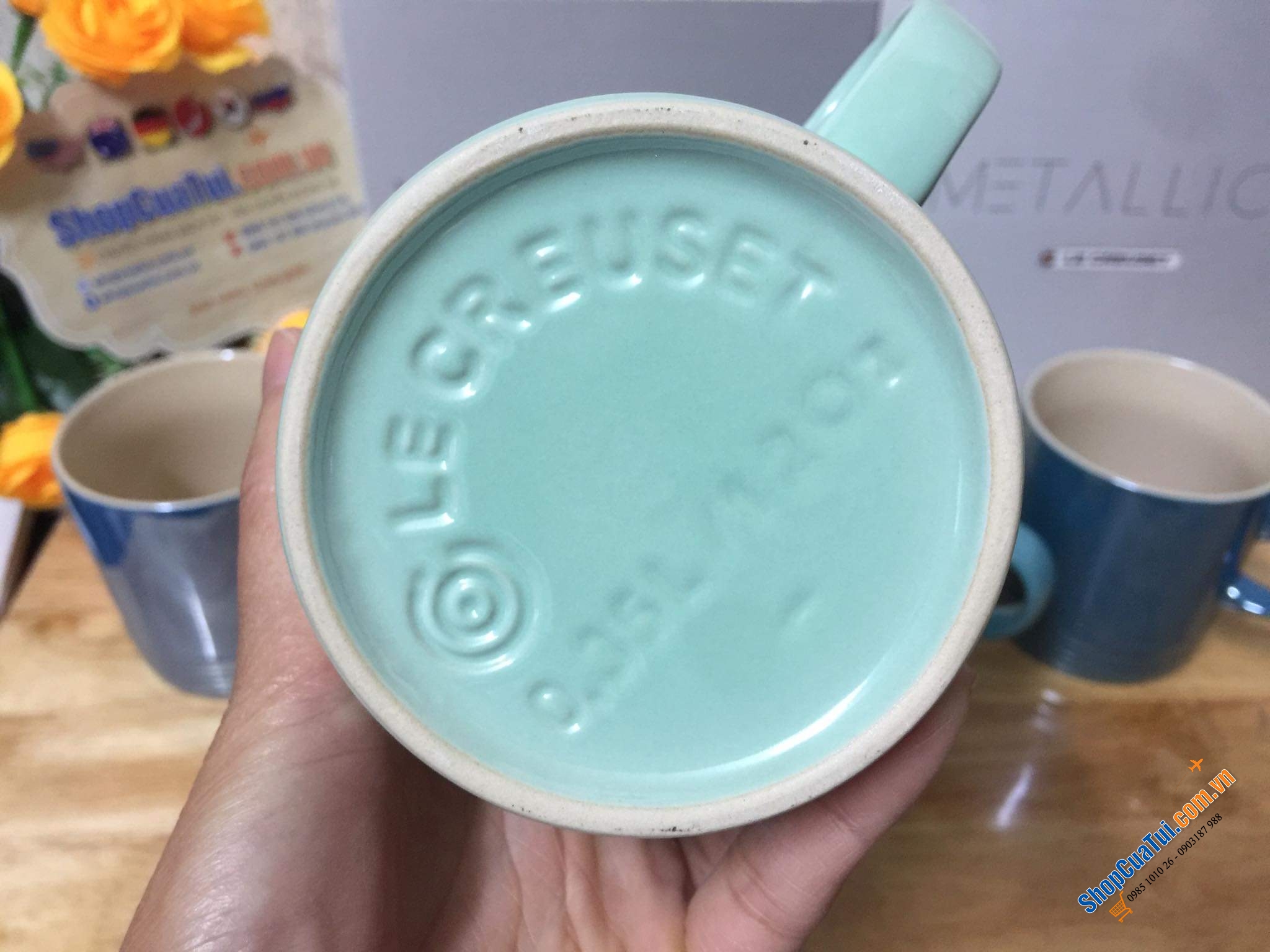 SET 4 CỐC LE CREUSET KÈM HỘP 350ml.