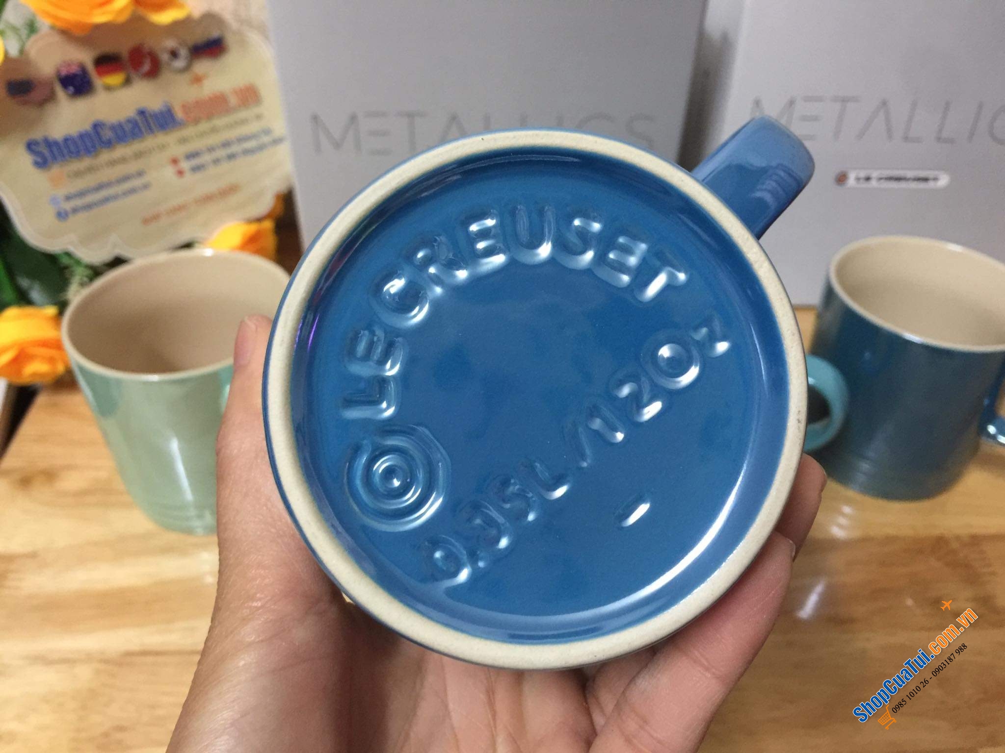 SET 4 CỐC LE CREUSET KÈM HỘP 350ml.