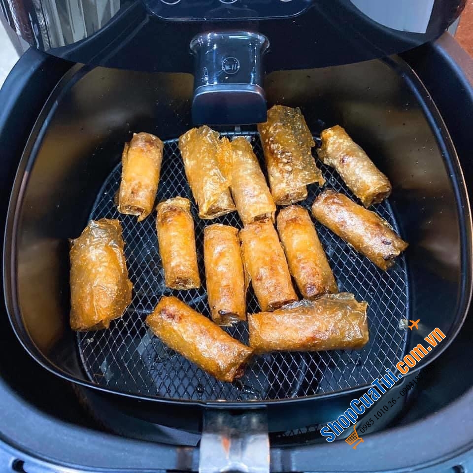 NỒI CHIÊN KHÔNG DẦU PHILIPS HD 9261 với 1,2kg thực phẩm công suất 1900w