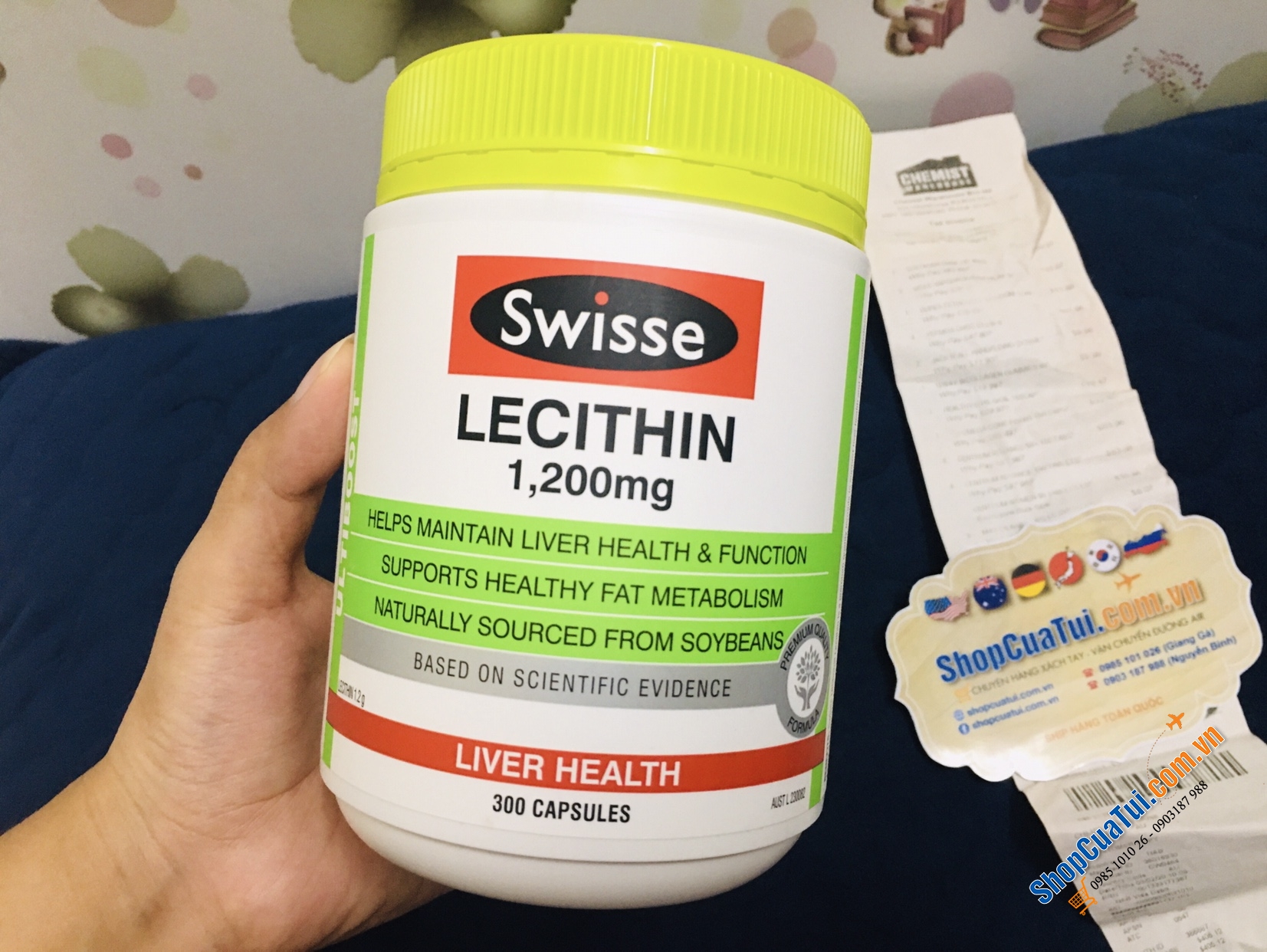 MẦM ĐẬU NÀNH ÚC Swisse Ultiboost Lecithin 1200mg 300 VIÊN