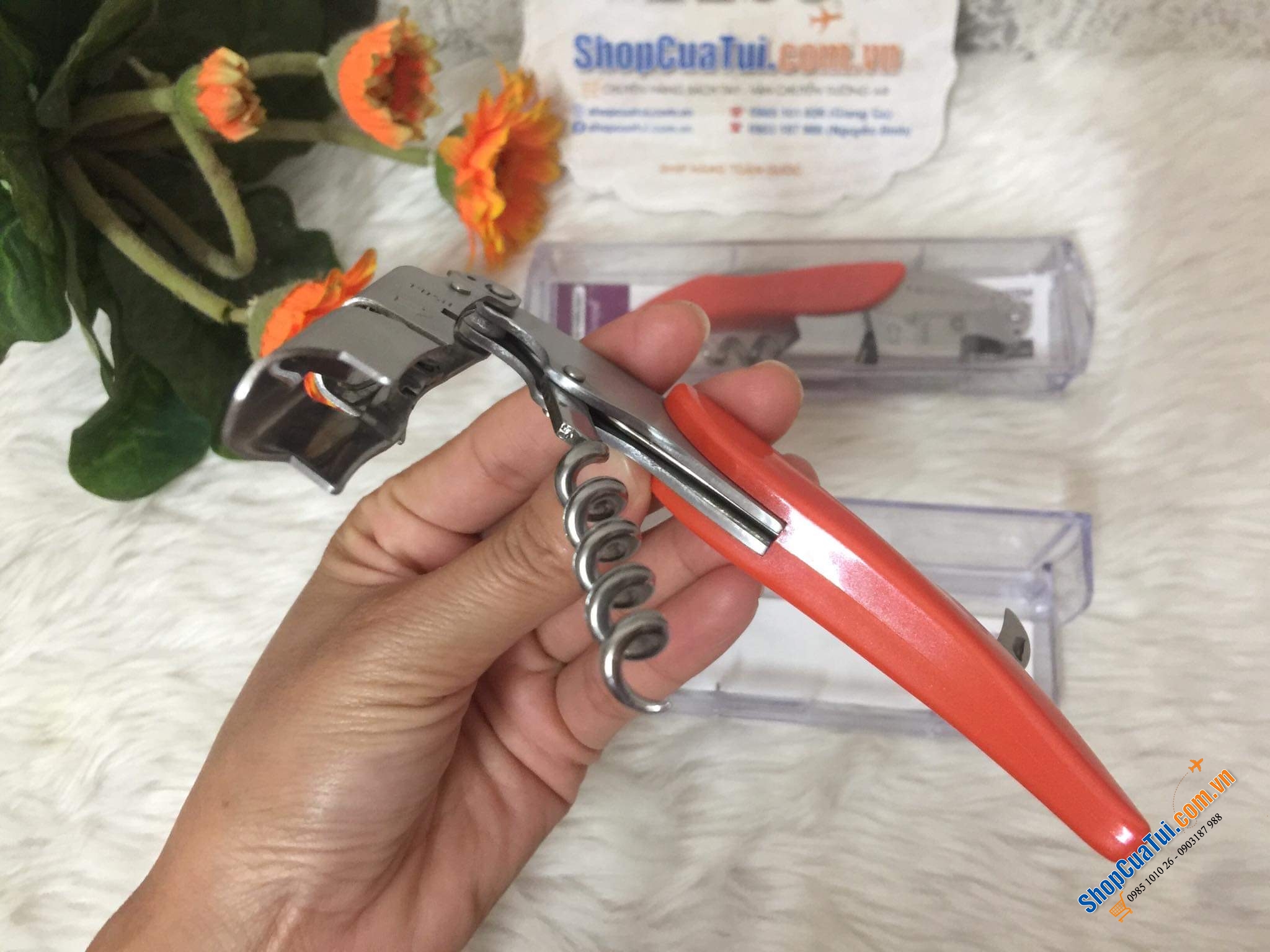 DỤNG CỤ MỞ RƯỢU VANG - MỞ BIA, NƯỚC NGỌT CAO CẤP LE CREUSET CAM.