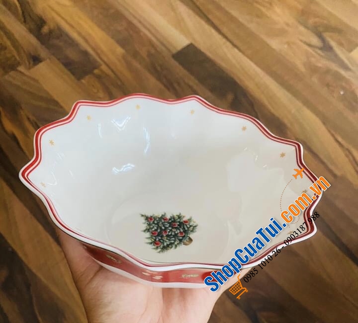 BỘ ĐĨA BÁT CỐC NOEL VILLEROY BOCH CHO 2 NGƯỜI.
