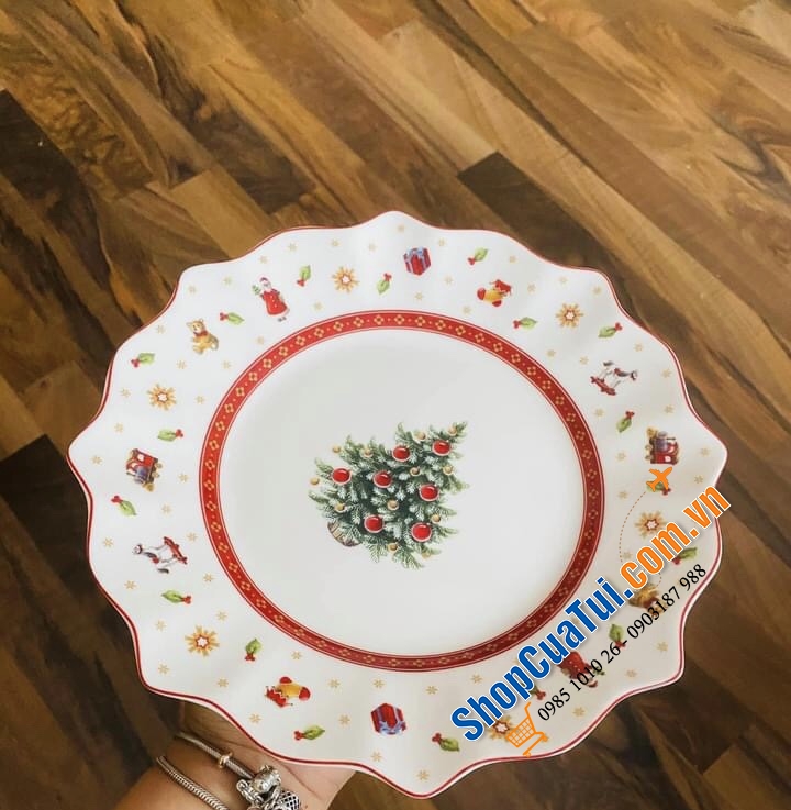 BỘ ĐĨA BÁT CỐC NOEL VILLEROY BOCH CHO 2 NGƯỜI.