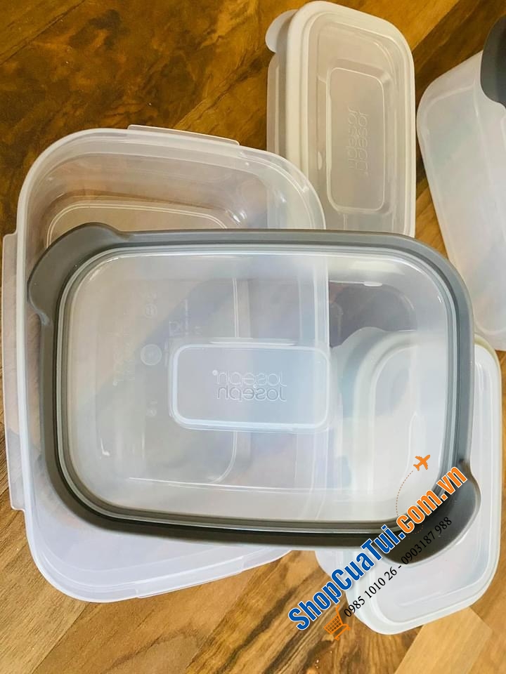 SET 4 HỘP ĐỰNG THỰC PHẨM JOSEPH JOSEPH XÁM.