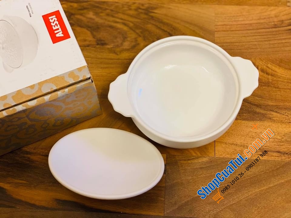 NỒI GỐM SỨ MINI ALESSI ITALY.