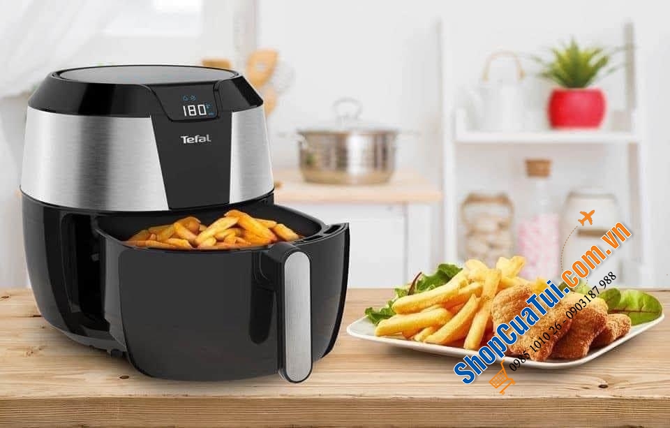 NỒI CHIÊN KHÔNG DẦU SIZE XXL TEFAL EASY FRY EY701D 5,6L – ĐỜI MỚI NHẤT, SIZE TO NHẤT CHO 1,6KG THỰC PHẨM – BẢO HÀNH TOÀN CẦU.