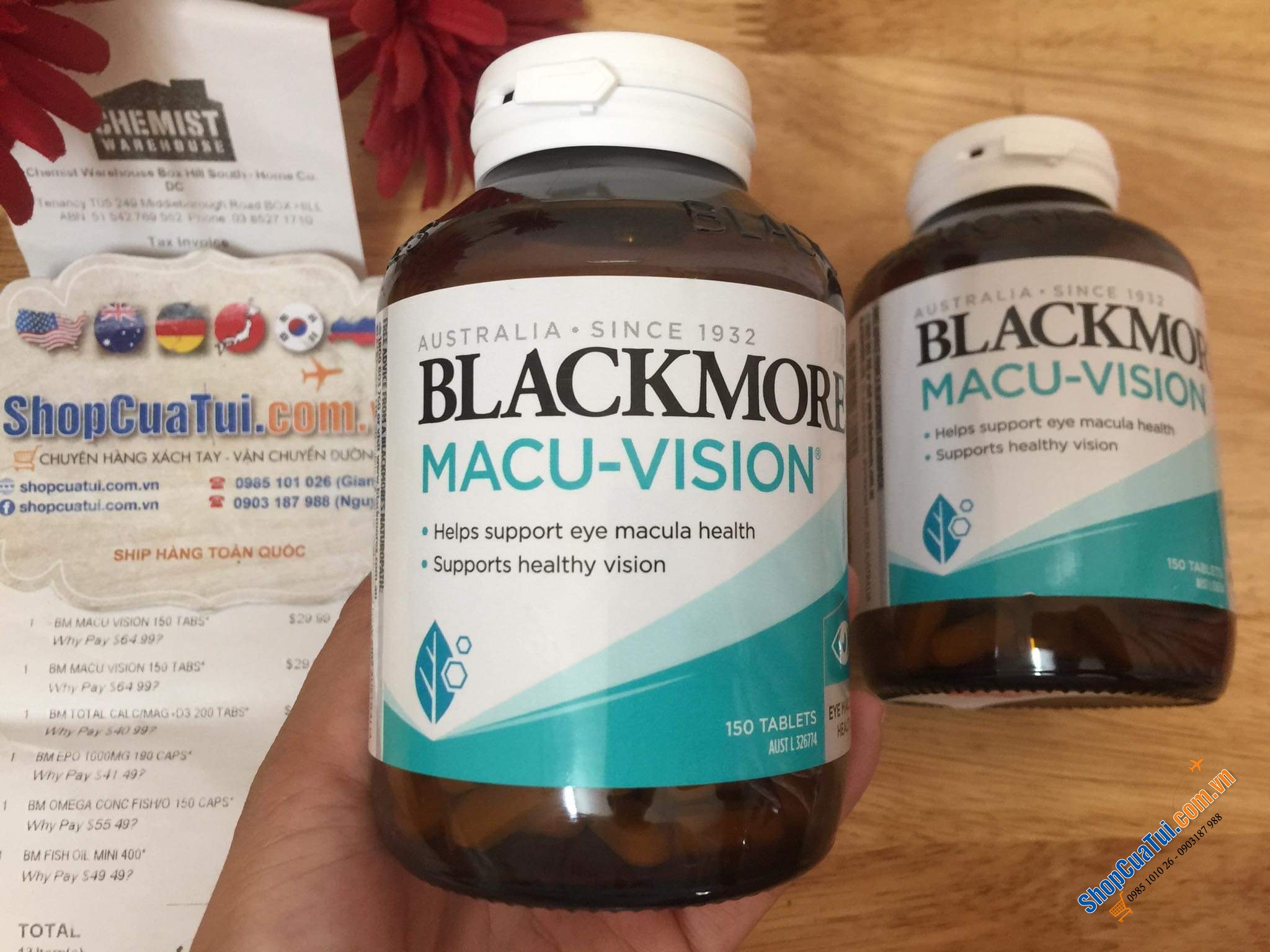 Blackmores Macu Vision 150 Tablets - Viên uống bổ mắt cao cấp