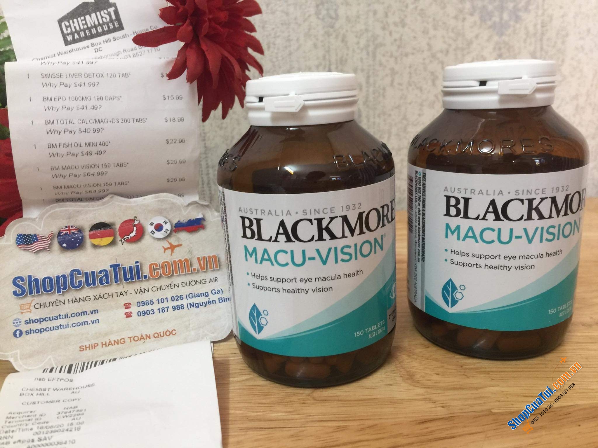 Blackmores Macu Vision 150 Tablets - Viên uống bổ mắt cao cấp