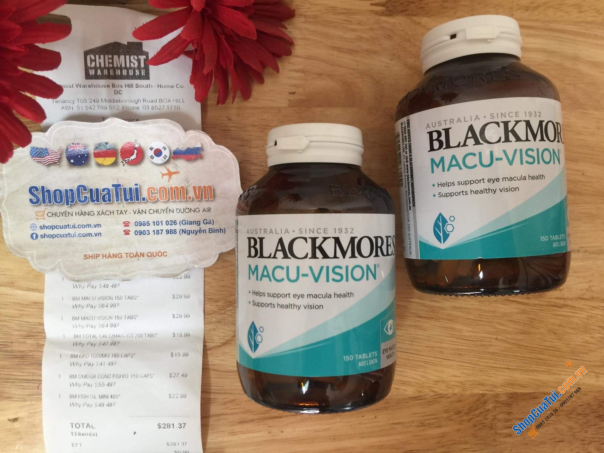 Blackmores Macu Vision 150 Tablets - Viên uống bổ mắt cao cấp