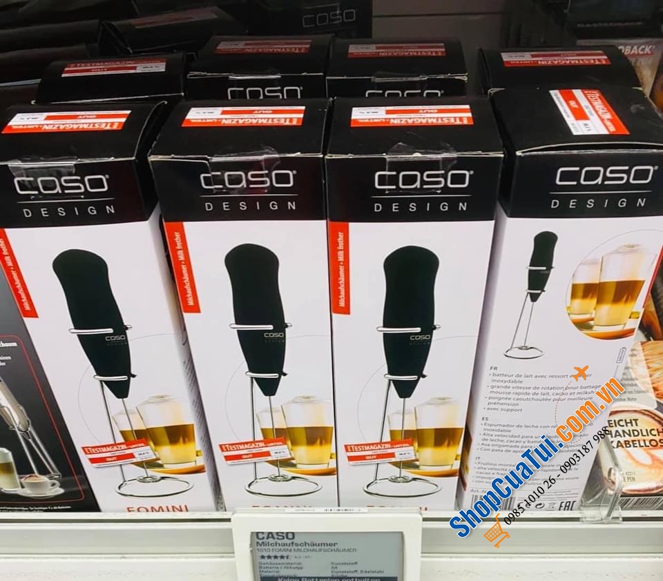 MÁY ĐÁNH BỌT CÀ PHÊ CHẠY PIN NHỎ GỌN CASO GERMANY.
