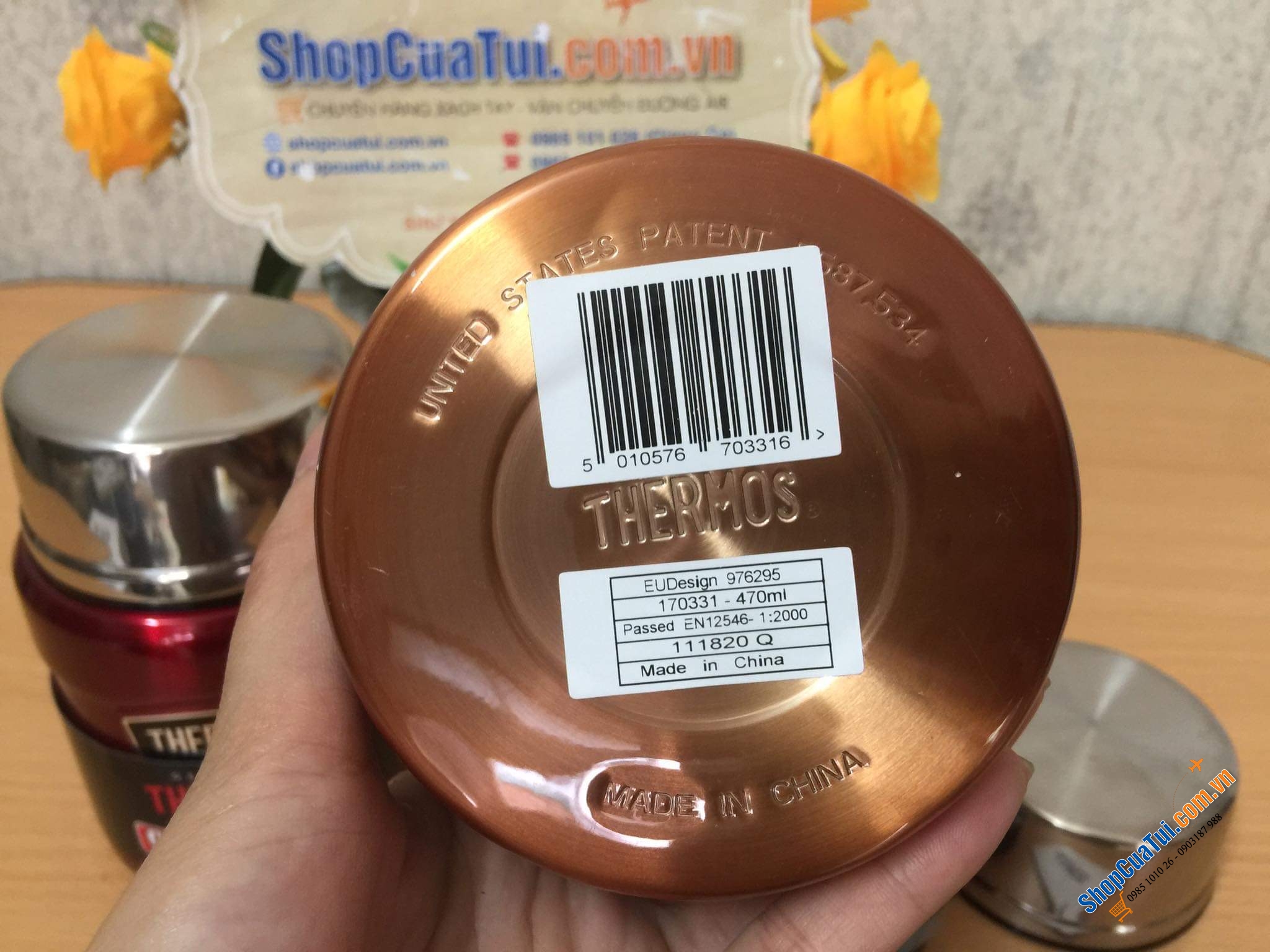 Cặp lồng nhỏ -  Hộp đựng thức ăn giữ nhiệt Thermos Stainless King Food - Dùng mang đồ ăn đi làm/đi picnic. - 470ml