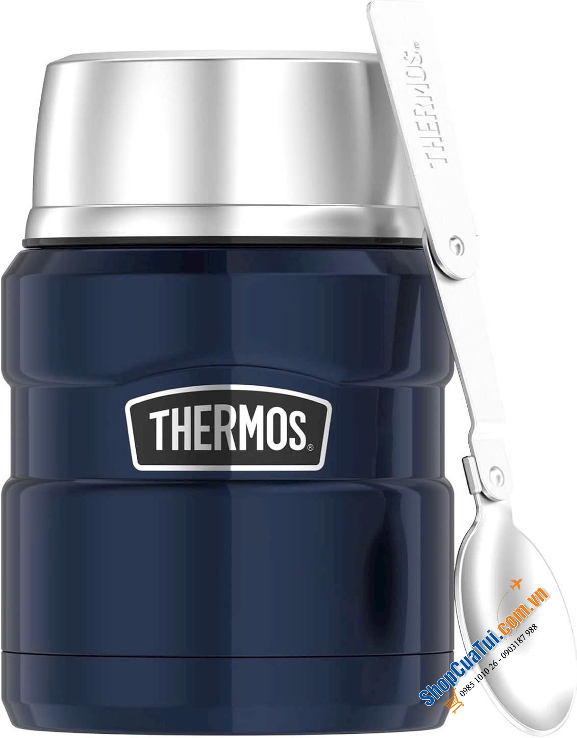 Cặp lồng nhỏ -  Hộp đựng thức ăn giữ nhiệt Thermos Stainless King Food - Dùng mang đồ ăn đi làm/đi picnic. - 470ml