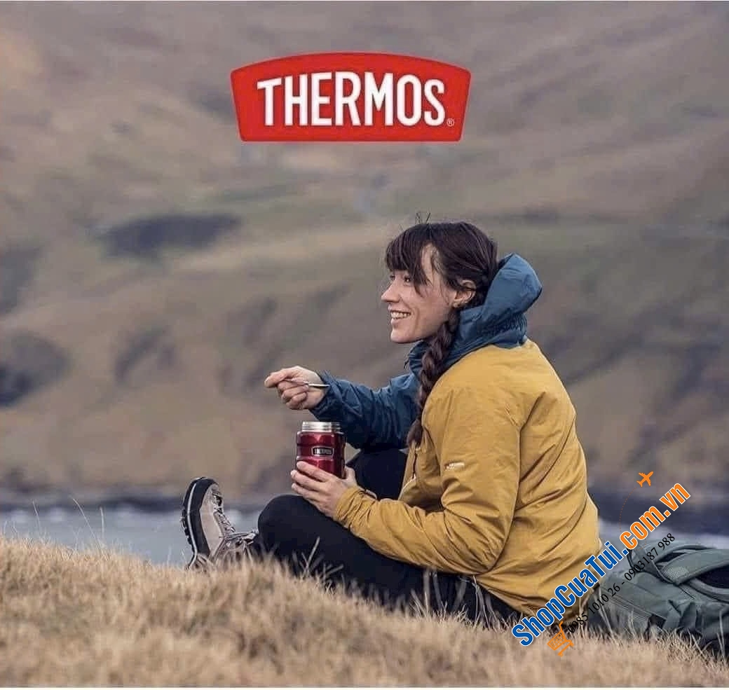 Cặp lồng nhỏ -  Hộp đựng thức ăn giữ nhiệt Thermos Stainless King Food - Dùng mang đồ ăn đi làm/đi picnic. - 470ml