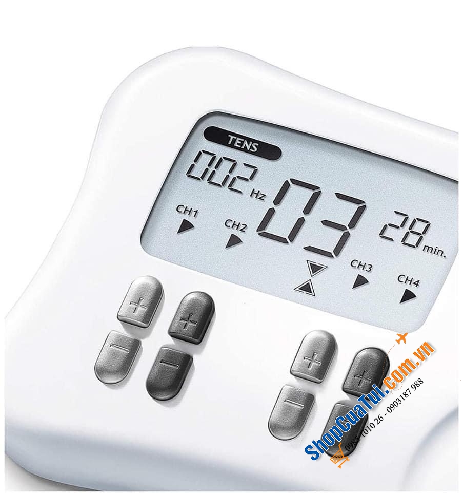 MÁY ĐIỆN CHÂM KĨ THUẬT SỐ 4 KÊNH VÀ 8 ĐIỆN CỰC BEURER EM80
