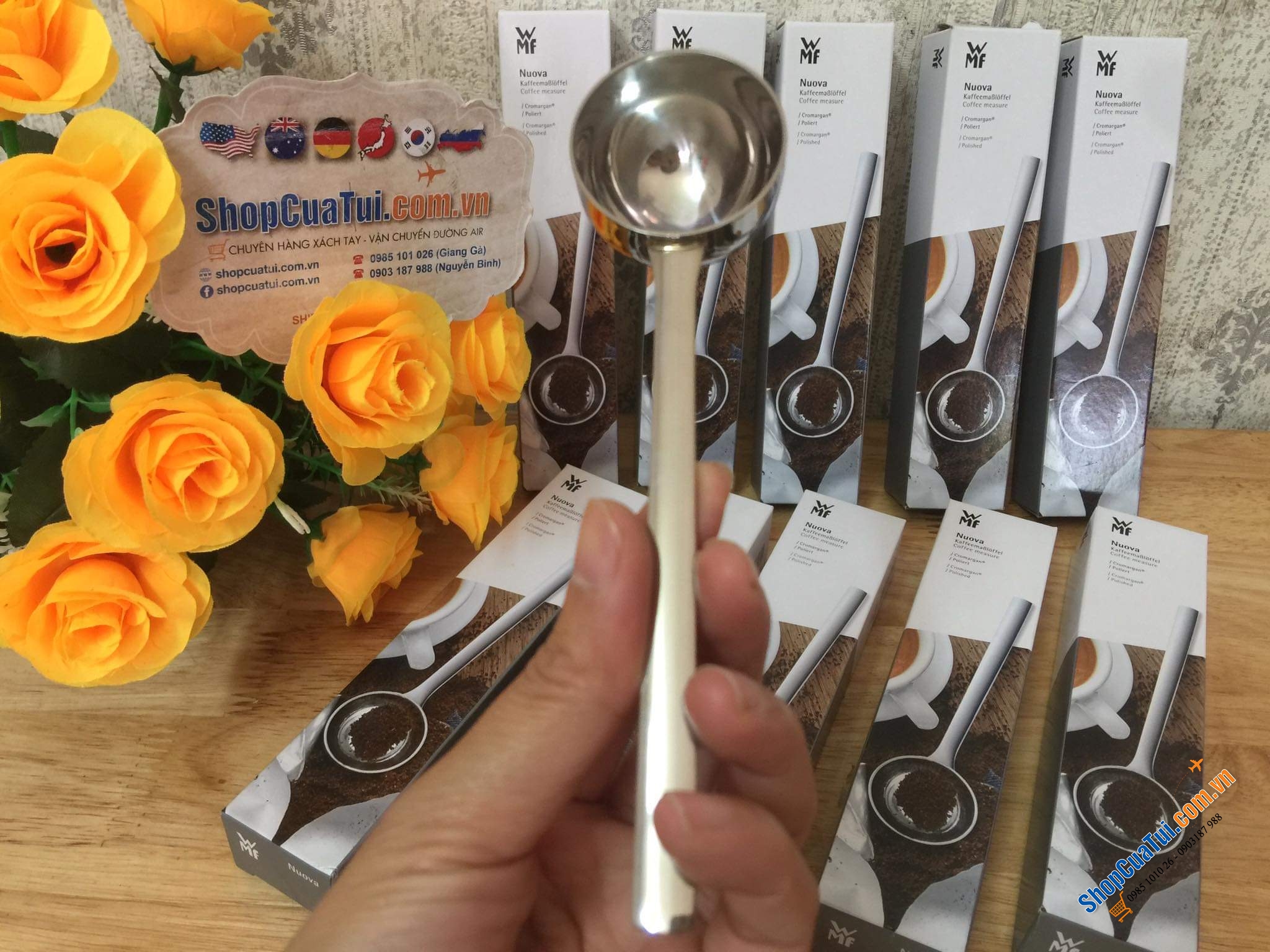 Thìa xúc cà phê, trà, đường, gia vị WMF.