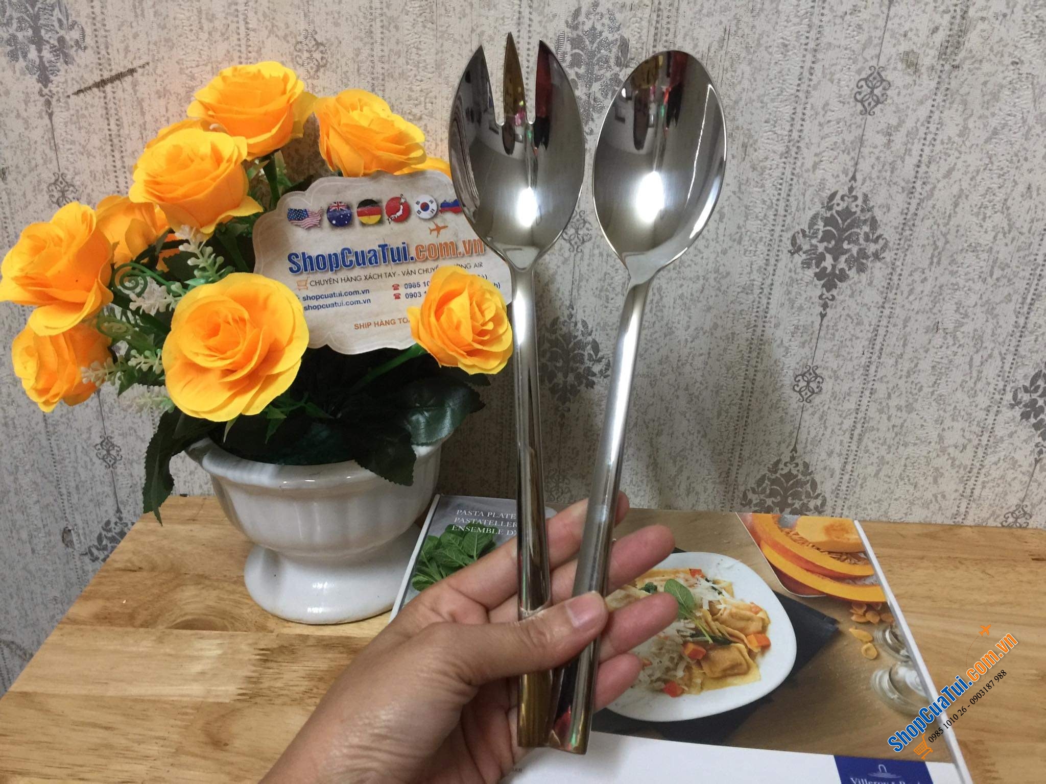 Set thìa trộn Salat hoặc đồ ăn của Zwilling Germany.