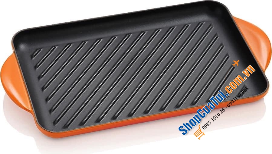 CHẢO - KHAY NƯỚNG LE CREUSET 32x22x3 cm.