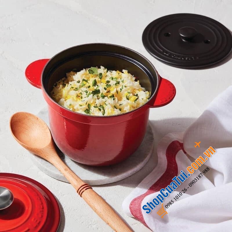NỒI LE CREUSET 18 cm 2 vung màu cam